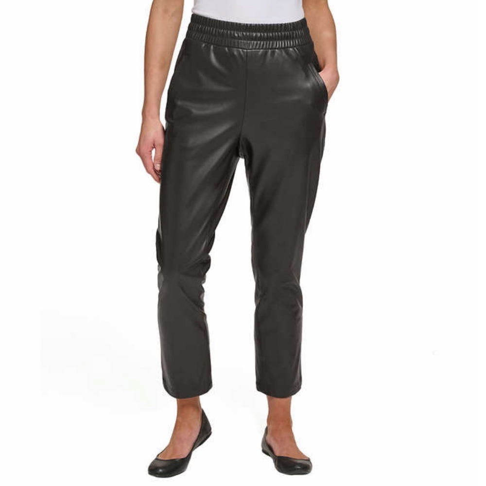 DKNY Jeans Ladies' Faux Leather Pull-On Pant